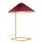 Zuo - Charo Lampe de table - Red/Or-Assemblage requis