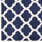 Modway - Lida Treillis marocain Tapis de comédie 8 pi l x 10 pi L - Marine et Ivoire-Résistant aux taches / Facile à nettoyer