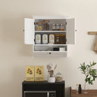 HOMCOM - Armoire à pharmacie avec étagère réglable - blanc-Surface en MDF peint assure durabilité et nettoyage facile
