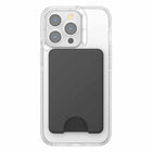 PopSockets - PopWallet pour MagSafe Rond avec Anneau D'adaptation - Noir-Peut contenir jusqu'à 3 cartes ; 6 cartes de visite