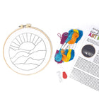 Art 101 - Kit d'art de broderie-Comprend 3 cercles à broder et 3 aiguilles à coudre pour que vous puissiez travailler sur plusieurs projets à la fois