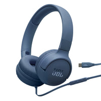 JBL - Tune 520C USB-C Casque filaire Hi-Res - Bleu-Son haute résolution (Hi-Res audio)