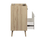 Modway - Maverick 24" Lavabo de l’armoire à vanité de la salle de bain non inclus - Oak White-8