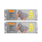 JOVI - Argile séchée à l'air libre - Barres de 2,2 lb - Gris - Paquet de 2-Texture fraîche et agréable : découvrez le plaisir de travailler avec l'argile séchante à l'air JOVI, dotée d'une texture fraîche et agréable qui procure une sensation de fraîcheur au toucher. Sa consistance humide la rend exceptionnellement facile à façonner et à manipuler, vous permettant de donner vie à vos visions créatives sans effort.