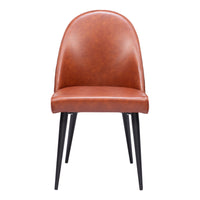 Zuo - Silloth Chaise de salle à manger sans accoudoirs - Brun - Ensemble de 2-Confort moelleux et matériaux durables