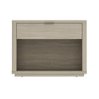 Manhattan Comfort - Table de nuit moderne Evelyn 32" à 1 tiroir - Naturel-Table de nuit moderne pour chambre et salon