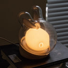 WalkBunny - Veilleuse LED Lapin Astronaute rechargeable USB - Blanc-Fournit un éclairage LED doux adapté aux chambres chambres d’enfants bureaux et espaces de détente