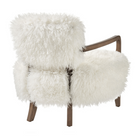 Modway - Zinnia Fausse fourrure Chaise d’accent - Blanc-Assemblée requise