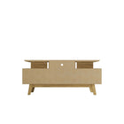 Manhattan Comfort - Meuble TV Yonkers 62,99 po style Mid-Century Modern - Blanc cassé et Cannelle-14,76 po L x 62,99 po l x 25,79 po H