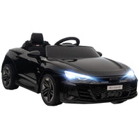 Aosom - voiture électrique pour enfants 12v 3,1 mph avec télécommande - noir-Audi RS e-tron GT sous licence 12V garantit un design authentique 