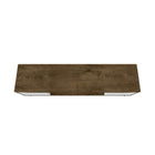 Manhattan Comfort - Meuble TV Bradley 62,99 po style Mid-Century Modern - Brun Rustique et Blanc-14,17 po L x 62,99 po l x 26,57 po H