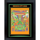 Mexico City 2026 FIFA World Cup - Photoglass encadre - 20" x 26"-Affiche officielle de ville hote FIFA Coupe du Monde 2026