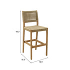 Zuo - Corde Tabouret de bar - Beige-6