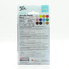 Mont Marte - Feutres acryliques Signature - Double pointe - Assortis - Lot de 12-Couleur opaque et vibrante: Comprend 12 stylos de peinture acrylique opaque à encre à base d’eau qui créent des traits nets et précis ainsi qu’une coloration uniforme