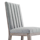 Modway - Maisonette Tissu vintage français à touffes Tissu Fauteuil d’appoint de salle à manger - Gris clair-Capacité de poids de la chaise : 331 lb.