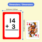 Paquet de cartes pour L'addition et soustraction 1re et 2e année-Développe la confiance en mathématiques grâce à une pratique ludique