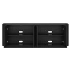 Hudson&Canal - Meuble TV Canton pour téléviseurs jusqu'à 75" - Grain noir-Nettoyer avec un chiffon doux et sec, sans produits chimiques agressifs ni produits de nettoyage abrasifs