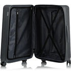 CHAMPS - Ensemble de bagages extensibles à 8 roues - 3 pièces - à parois rigides Collection Iconic II - Argent-Expansion sur les 3 pièces