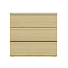 Manhattan Comfort - Table de nuit moderne Molly 26" - Chêne naturel-Table de nuit moderne pour chambre et salon