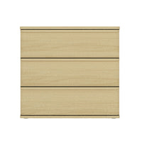 Manhattan Comfort - Table de nuit moderne Molly 26" - Chêne naturel-Table de nuit moderne pour chambre et salon