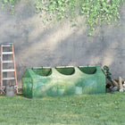 Outsunny - serre tunnel portable 71 po L x 24 po l x 24 po H avec 3 fenêtres- Toile en polyéthylène 140 g/m², robuste et résistante  
