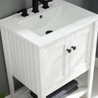 Modway - Prestige Armoire de toilette de salle de bain (lavabo non inclus) - Blanc-Conception des lattes verticales