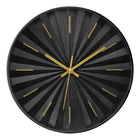 Monarch Specialties - 9113 Horloge Murale Rond de 12"- Visage Noire/Cadre Noir-Donnez du style à votre décoration intérieure avec cette horloge murale ronde contemporaine de12 pouces, dotée d'un cadran noir élégant et d'un cadre noir chic, alliant à la perfection esthétique moderne et fonctionnalité