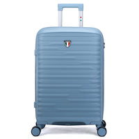 TUCCI - Bagage à main rigide Lussore 20 po - Bleu-Conçu en Italie – Savoir-faire et style italiens premium. Fabriqué avec une coque rigide en polypropylène haut de gamme, flexible, légère et conçue pour durer