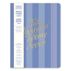 Orange Circle Studio - 2027  Agenda mensuel Just Right - Cabana Stripes -  9.75" x 7.50" - Couleur assortie - Bilingue-Doté d’une bande élastique pour la fermeture et d’une pochette de rangement intérieure