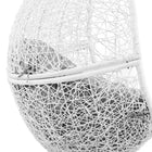 Modway - Encase Terrasse extérieure Rotin Chaise à balançoire - Gris blanc-8