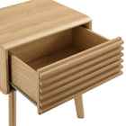 Modway - Render Table d’appoint, Chêne-Stratifié lisse à grain de bois