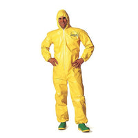 Dupont – Combinaison de protection personnelle Tychem QC capuchon coutures surjetées, jaune, 4XG, 6/paquet (QC127S-4X)-Couleur : Jaune