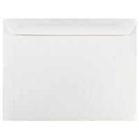 JAM Paper Enveloppes à rabat droit gommé, 10 x 13 po, blanches, 100 par paquet-Blanc