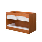 Modway - Scenic Support mural de 36" Armoire de toilette de salle de bain (lavabo non inclus) - Noyer cerisier-Matchs non inclus