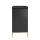 Modway - Awaken 24" Vanette de salle de bain - Noir noir-Matchs non inclus