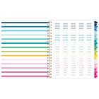 AT-A-GLANCE - Agenda hebdomadaire/mensuel Emily Ley Simplified 2027 - 11 po H x 8 3/8 po l - bande joyeuse - bilingue-Couverture en poly durable avec design des bandes joyeuses
