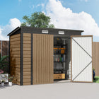 Outsunny - Abri de rangement extérieur 8 pi x 4 pi-Structure en acier galvanisé solide et adaptée à une utilisation en extérieur
