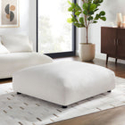 Modway - Solace Modulaire Tissu rembourré Ottoman - Sel-Rembourrage en mousse dense