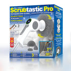 Bell+Howell - Scrubtastic Pro Brosse de douche électrique rotative multifonction rechargeable avec 3 têtes de brosse rotatives-La brosse rotative sans fil originale - brosse motorisée 300+ tr/min pour éliminer facilement saleté et taches dans salle de bain, douche, carrelage, joints et zones difficiles d’accès