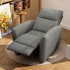 HOMCOM - Fauteuil inclinable électrique avec ports USB - gris-Tissu doux teinté à l’aspect cuir résistant à l’usure et assurant votre confort   