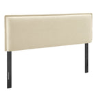Modway - Camille Mélange de lin rembourré Tête de lit Queen size - Lin-Mélange de lin tissé