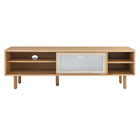 Modway - Kurtis 60 po Meuble TV, Chêne-Capacité de poids : 200 lb.