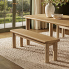 Modway - Alvia 58" Bois Banc - Chêne vieilli-Pieds en bois massif