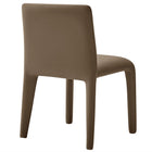 Modway - Rhodes Cuir végétalien rembourré Chaise à manger - Brun champignon-7