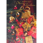 Mill Brook Studio - Cartes de souhaits Noël / Enveloppes - 5-3/8 po x 7-3/4 po - Cadeaux Dorés - Paquet de 18-Cartes de souhaits qualité boutique
