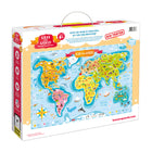 Banana Panda - Puzzle géant pour jeunes explorateurs « Que se passe-t-il dans le monde », 168 pièces, à partir de 6 ans-Favorise la motricité fine, l'observation et l'imagination à partir de 4 ans.