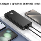 MyBat - Batterie externe Pro 10 000 mAh 20 W - Noir-Puce intelligente pour une charge sécurisée et efficace