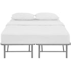 Modway - Horizon Acier inoxydable Cadre de lit queen-lit, Argent-Cadre de lit à plateforme moderne