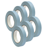 DSS Distributing - Ruban de masquage de qualité supérieure - 1 po x 55 verges - Bleu clair - 6 rouleaux-Parfait pour l'école, la maison et le bureau