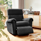 HOMCOM - Fauteuil inclinable électrique rembourré avec ports de chargement USB - noir-Inclinaison électrique avec réglage progressif à 120° pour une détente personnalisée 
